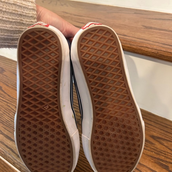 Vans Blue and White High-Top Sneakers - Picture 8 of 12